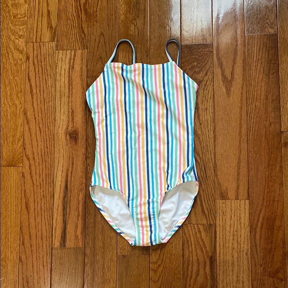 Old Navy Red and White One Piece Swimsuit